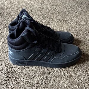 Adidas Men's Dark Gray High-Top Sneakers